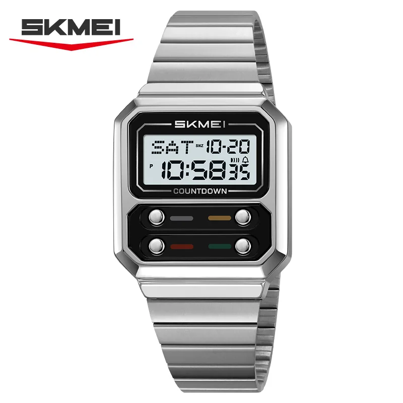 Luxury Digital Watch For Men Retro Style Waterproof Timepiece_voghion.com