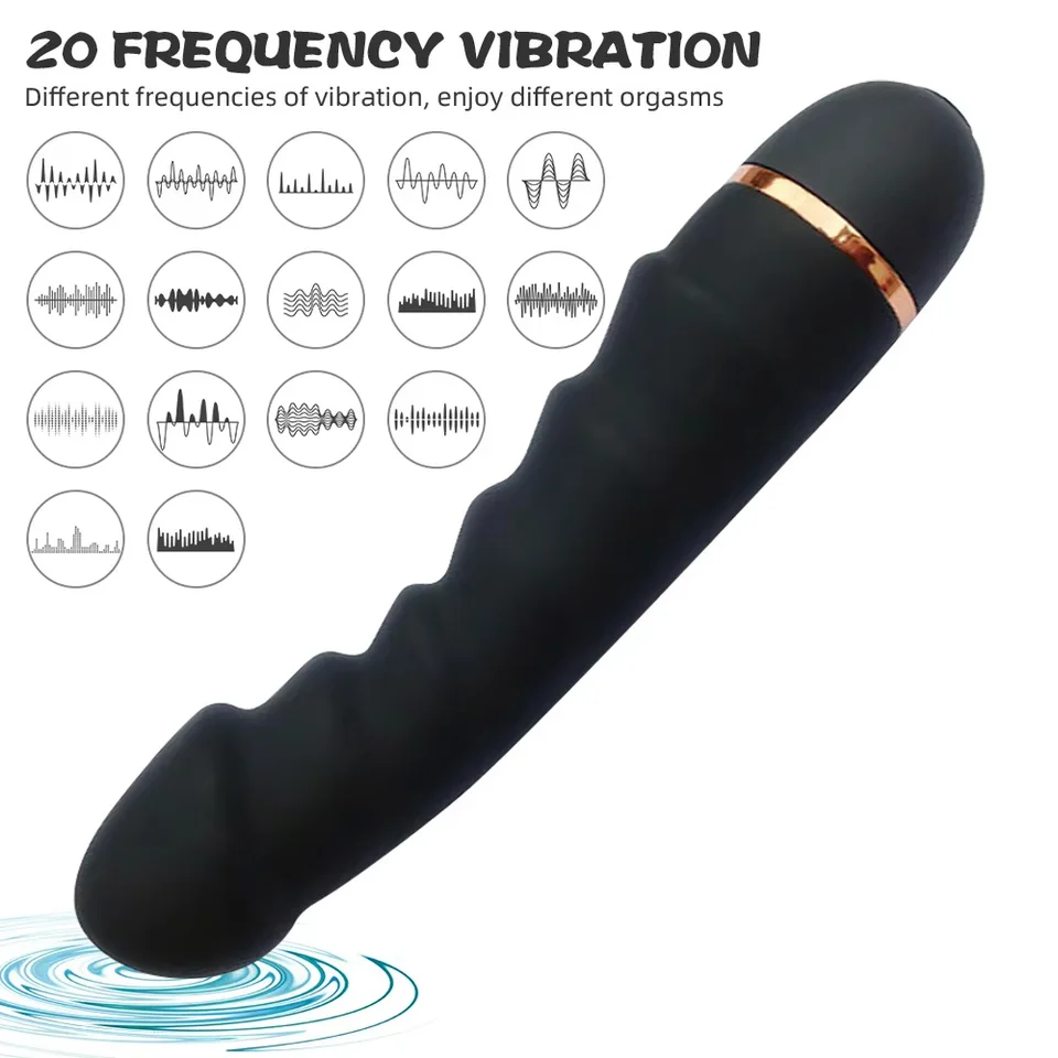 Realistischer Silikonvibrator Mit 20 Modi Für Die Stimulation_voghion.com