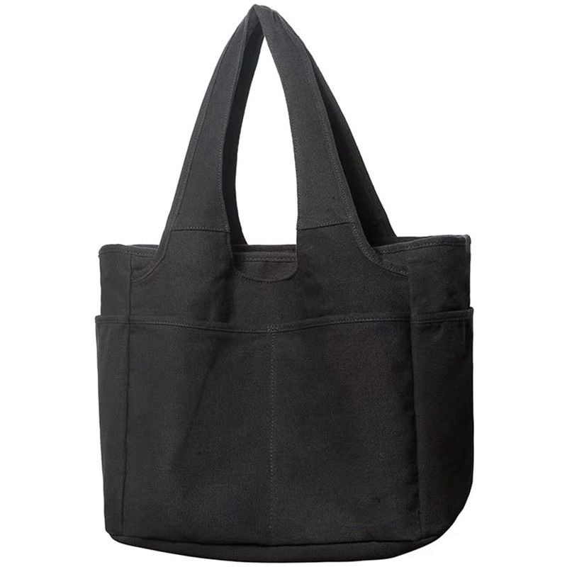 Praktische Tragetasche Damen große Umhängetasche mit Reißverschluss und Tasche für Uni Arbeit Reisen Einkaufen_voghion.com