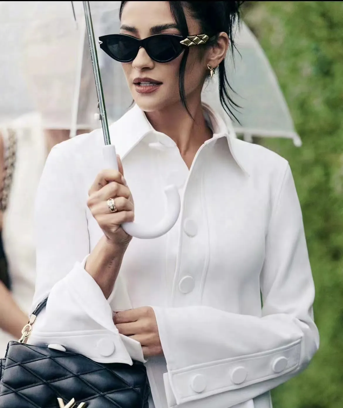 Designer for women Cat Eye Personalized Design Gold Leg Sunglasses with box Driving Travel Shopping Beach View More_voghion.com