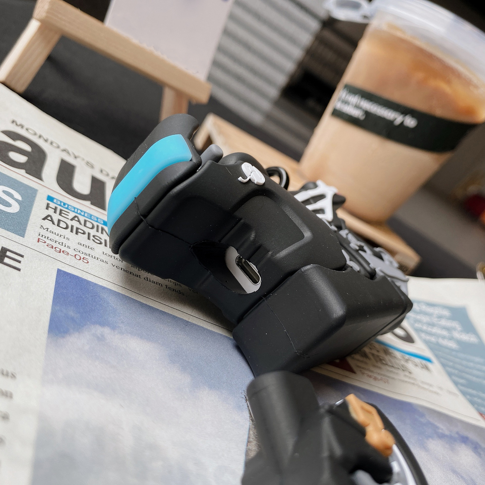 Hitech fülhallgató tok, világító, ütésálló szilikon, 3D motorkerékpár, Bluetooth-kompatibilis fejhallgató tok, védőfólia_voghion.com