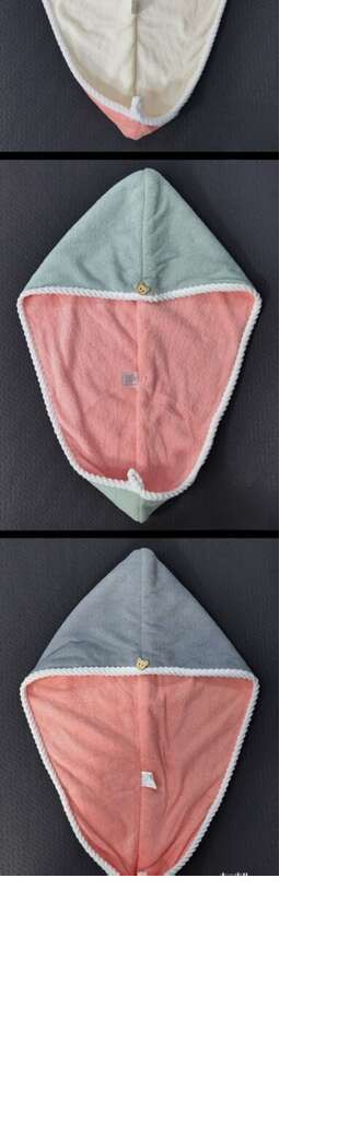 Cuffia assorbente ad asciugatura rapida con doppio spessore per donna, cuffia da doccia in velluto corallo, asciugamano per shampoo, bandana,_voghion.com