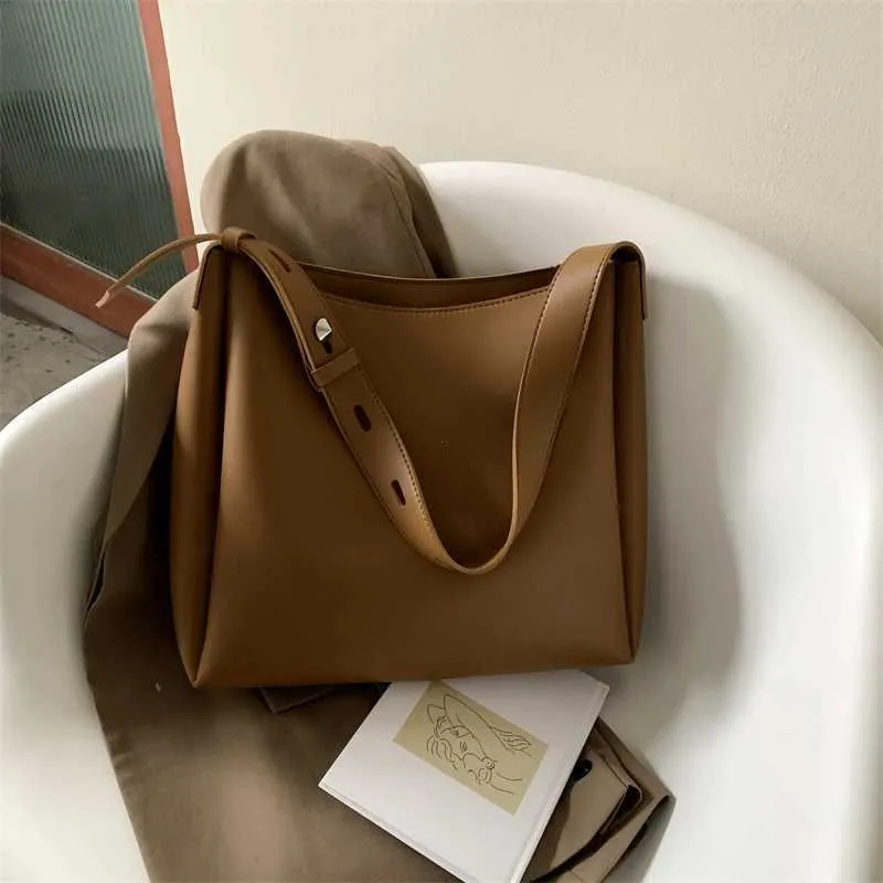 Sac à main et portefeuille en cuir tendance 2024 pour femme, simple, grande capacité, bandoulière, Y241011_voghion.com