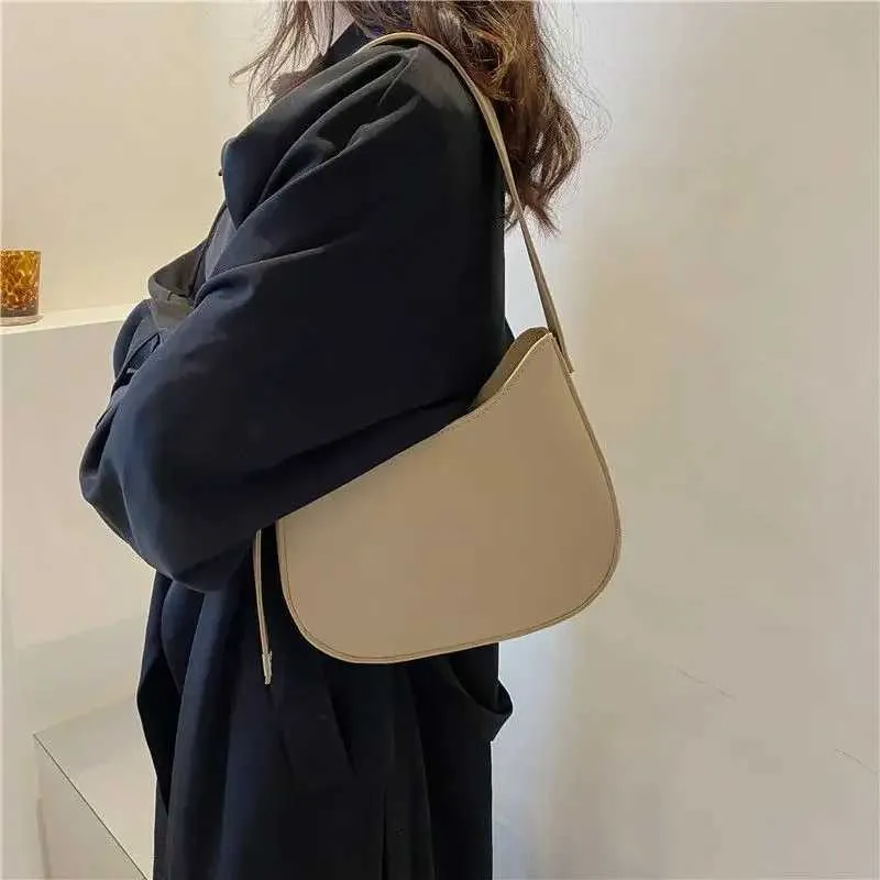 Lässige Damen Umhängetasche Aus Kunstleder In Halbmondform_voghion.com