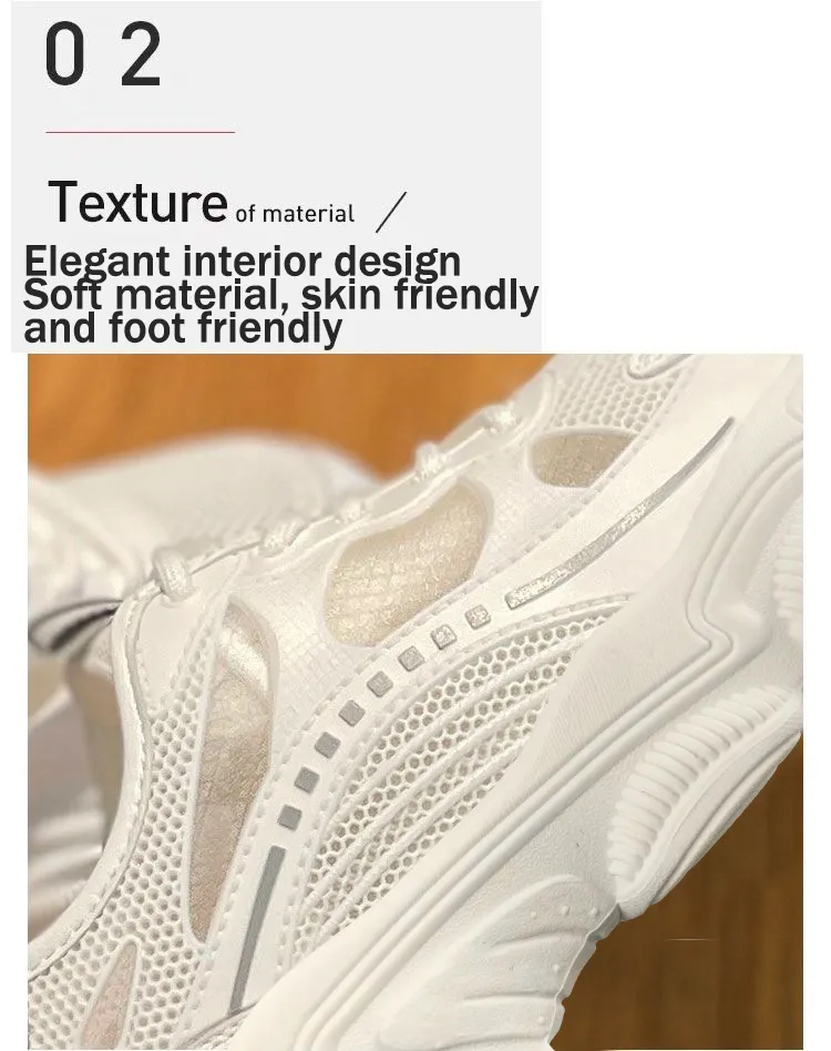 Breathable Women's Running Shoes Lightweight Mesh Sports Trainers_voghion.com