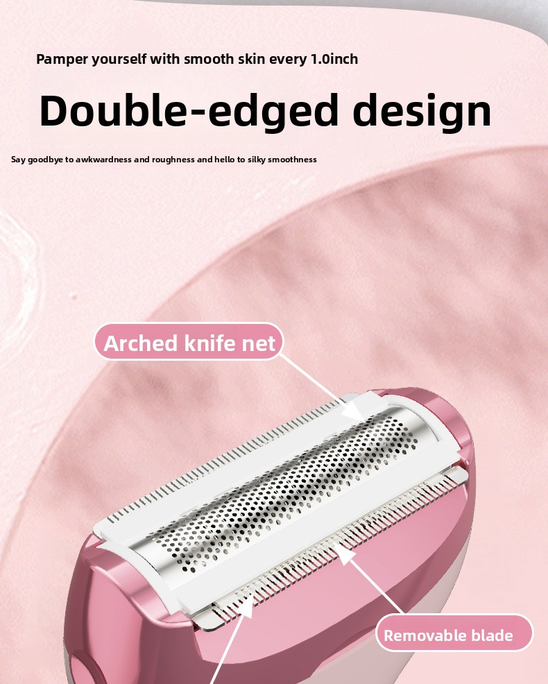 Women's 4-in-1 Multifunctional Intimate Hair Trimmer - Electric Digital Display Full-Body Washable Epilator_voghion.com