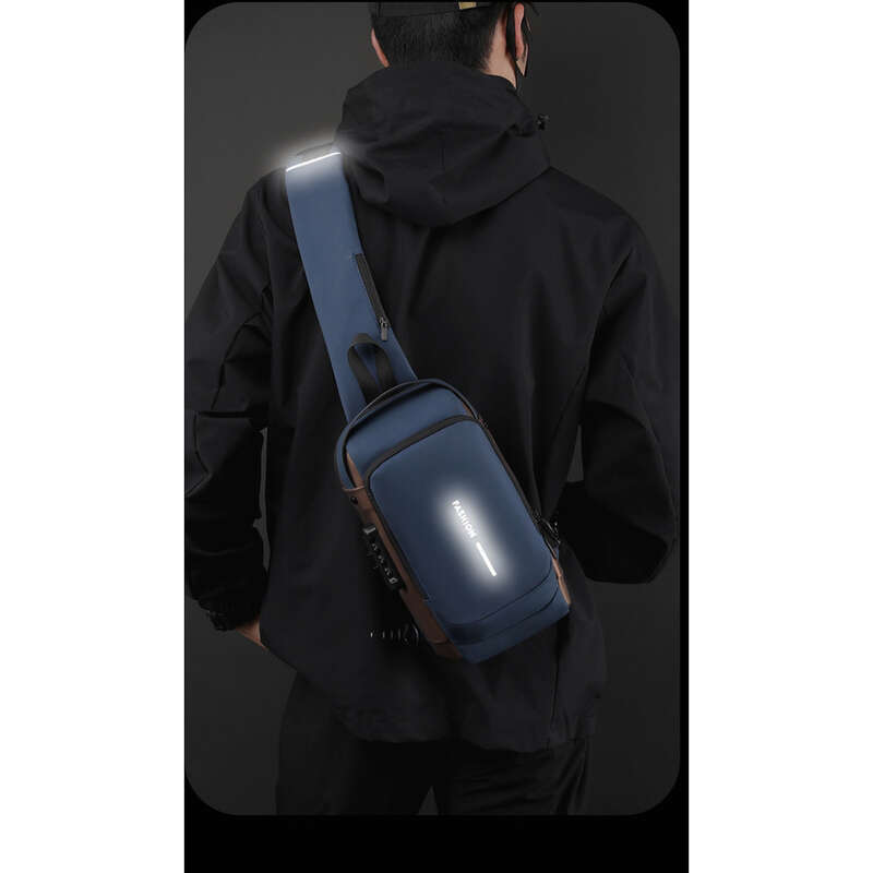 Neu Motorrad Passwort Lock Anti-diebstahl herren Umhängetasche Outdoor Sport USB Interface_voghion.com