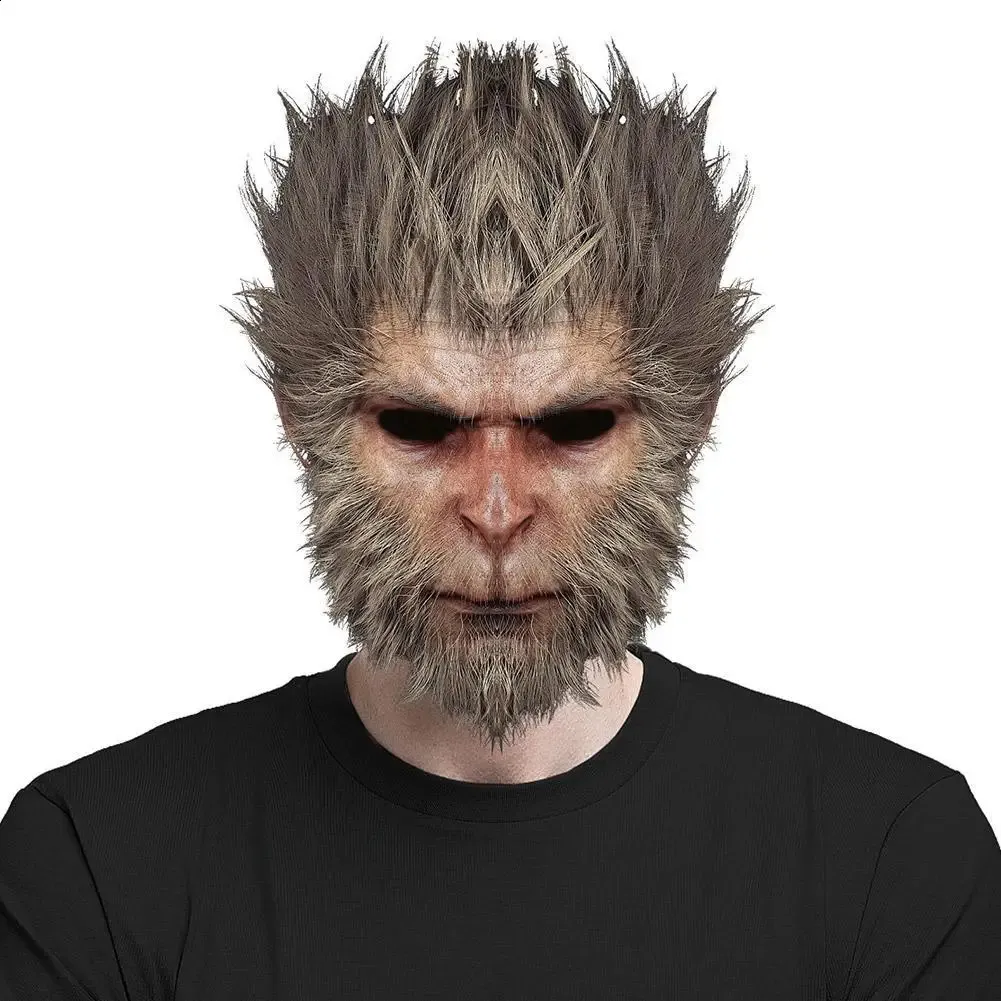 Game Wukong Cosplay Mask Headwear Monkey Role Play Accessories Halloween Carnival Party Props 240902_voghion.com