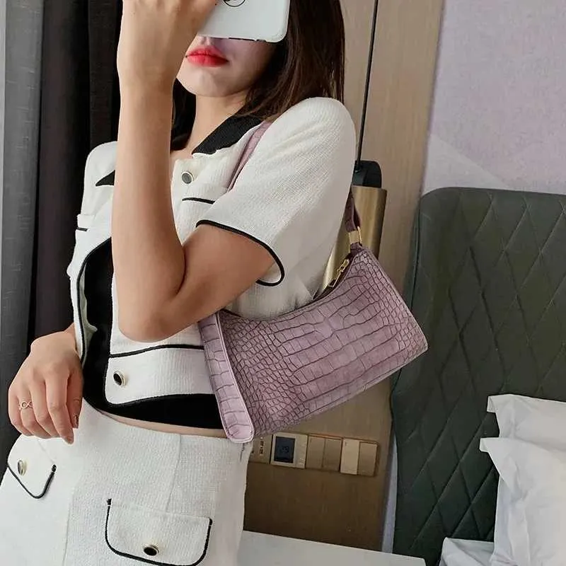 Schëllertaschen aus franséischem Stil Einfach PU-Leder Achselhöhle Portemonnaie Kleng Handtasche Ënneraarm Ba241104_voghion.com