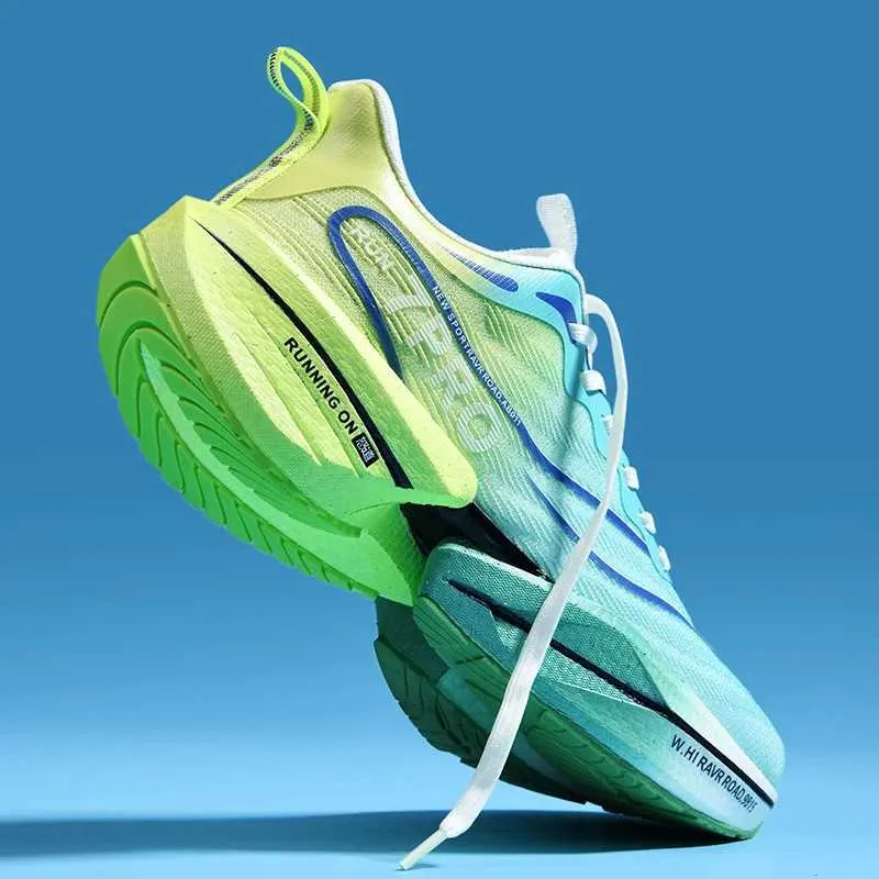 Carbon Plate Couples Running Shock-Absorbing Rebound Ultra-Light Sports Shoes For Men And Women Summer Mesh Breathable_voghion.com