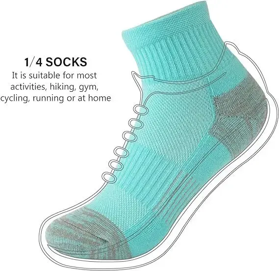 5 paia di calzini sportivi casual a tubo medio di colore unito adatti sia per uomo che per donna in mesh traspirante antiodore e antisudore_voghion.com