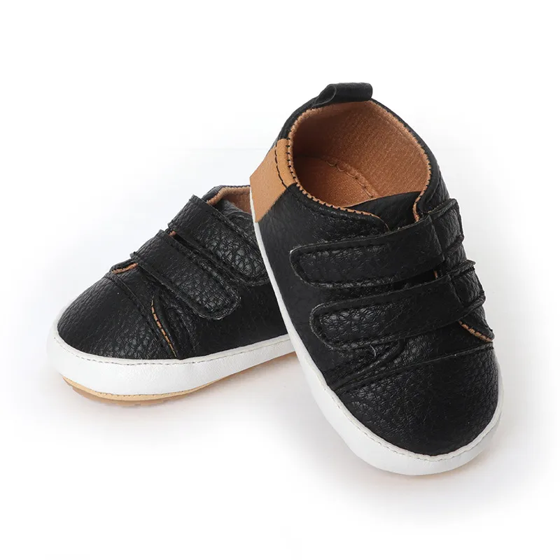 Cutefeet Baby Jungen Mädchen rutschfeste Gummisohle High Top PU Leder Sneakers Säuglings Lauflernschuhe Kleinkind Krippe Schuhe_voghion.com