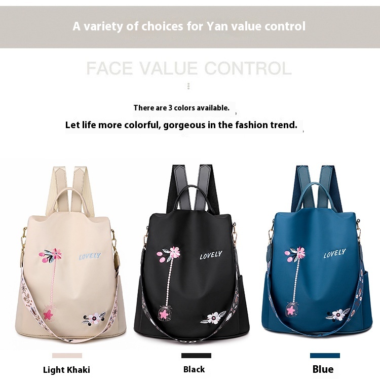 2024 New Oxford Cloth Small Backpack For Women Korean Version Anti-theft Lightweight Single Shoulder Dual-purpose Student Backpack_voghion.com