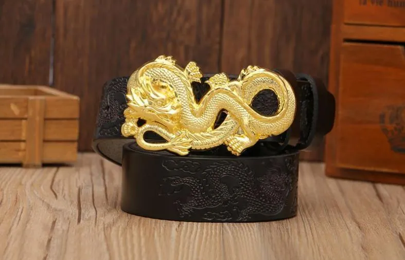 Nuovo marchio di fibbie alla moda Dargon, designer per cinture in pelle di mucca con fibbia a forma di drago in rame per uomo e donna_voghion.com