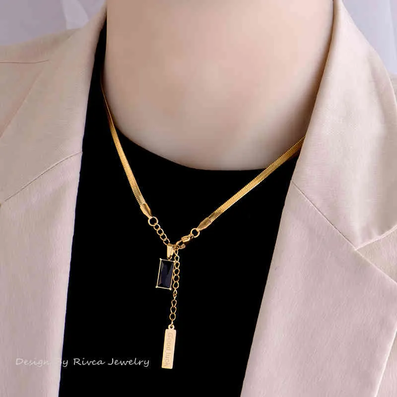 Geometrischer grüner Kristall-Hänger aus Edelstahl, sexy Schlangenknochen-Schmuck, modische Schlüsselanhänger für Frauen_voghion.com