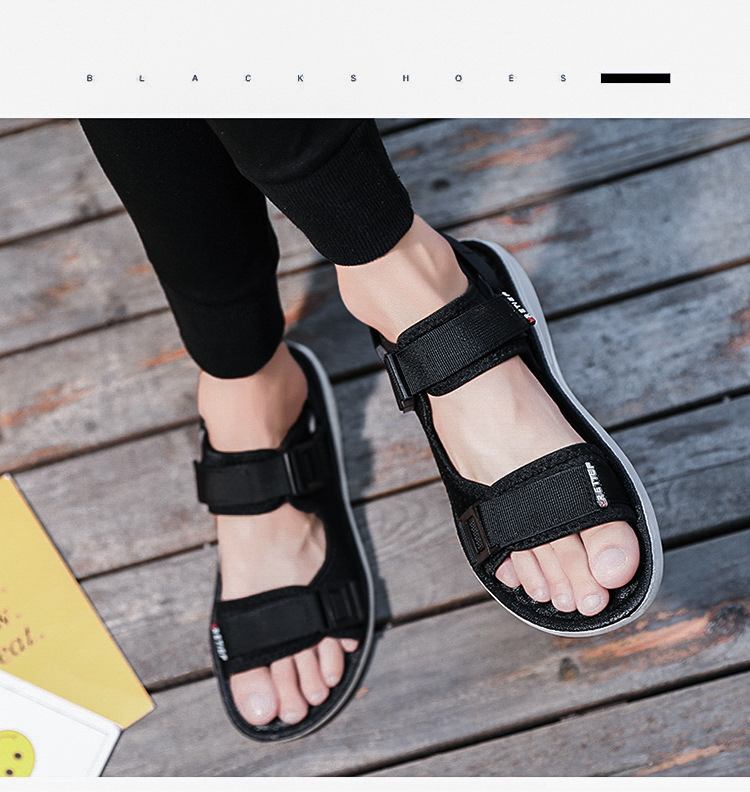 Men's sandals 2024 new men's summer trend dual-use casual beach shoes sports Roman shoes_voghion.com