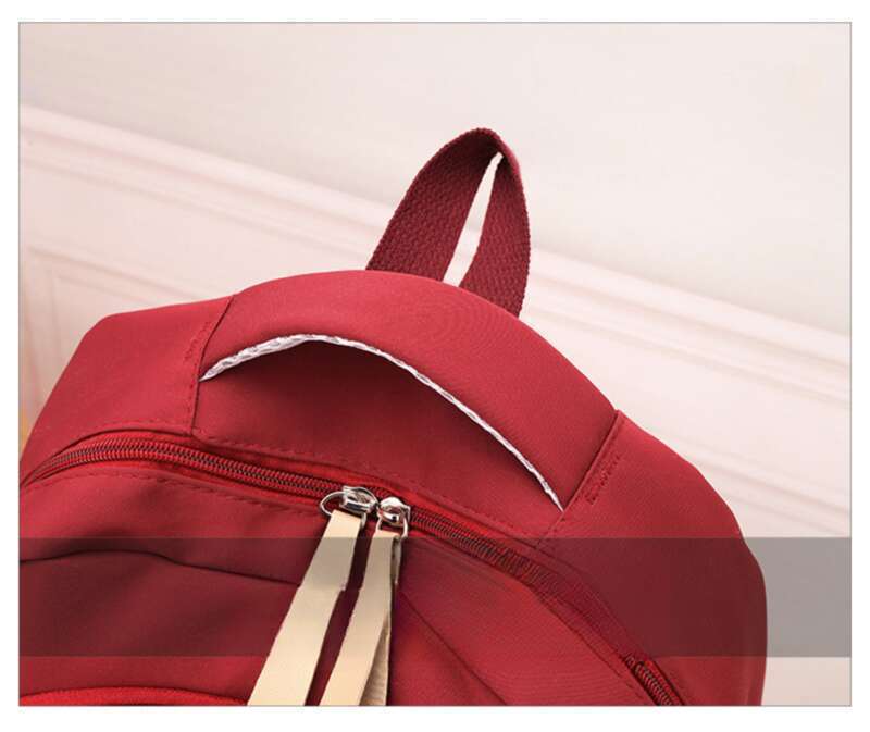 Koreanische Version der Studentinnen Große Kapazität Einfache Einfarbige Rucksäcke_voghion.com