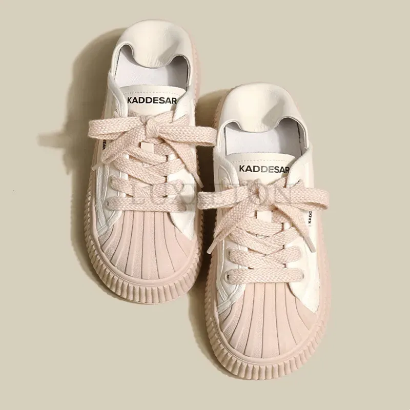 Casual White Women's Sneakers - Stylish Platform Running Shoes_voghion.com
