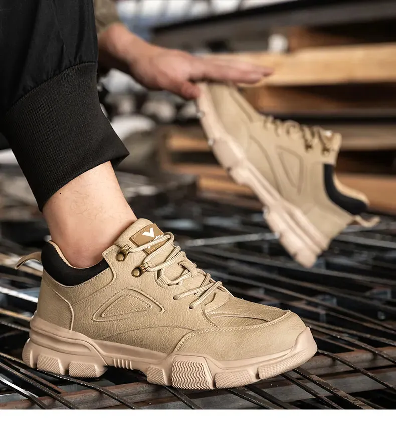 Bottes de travail indivisibles pour hommes, chaussures d'hiver à embout d'acier pour le sport et le transport direct 250402_voghion.com