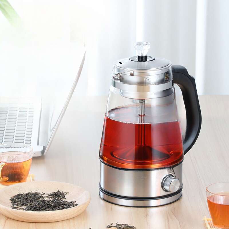 Uus Spray Black Tea Pu'er Steam täisautomaatne klaasist tervisekann, isoleeritud elektriline teekann_voghion.com