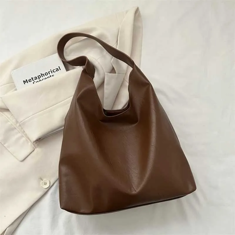 Borsa a tracolla versatile, spaziosa, da ascella, da donna, solida, carina, con pochette, portafoglio Y241121_voghion.com