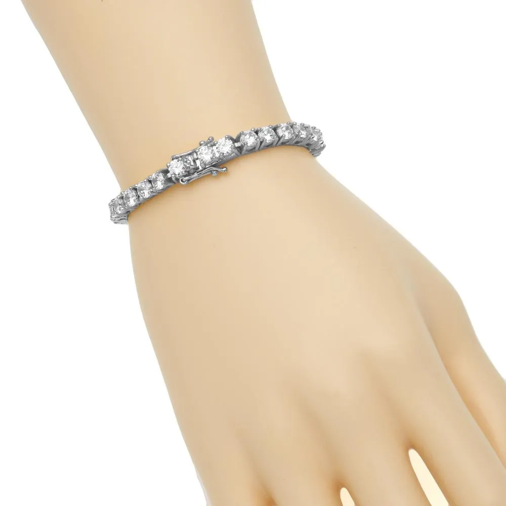 Gold Plated Cubic Zirconia Tennis Chain Barefoot Ankle Bracelet Full Diamond Anklet Foot Jewelry Gift Men & Women for_voghion.com
