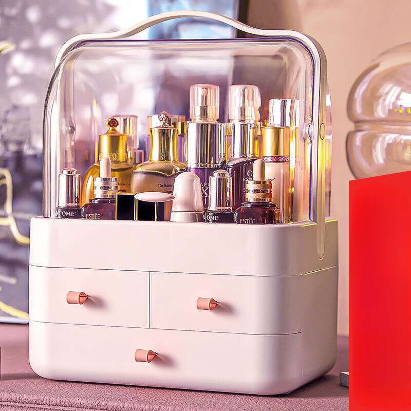 Stofdichte opbergdoos voor cosmetica, internetberoemde plank, ladestijl desktop huidverzorgingsproducten, huishoudelijke lippenstift_voghion.com