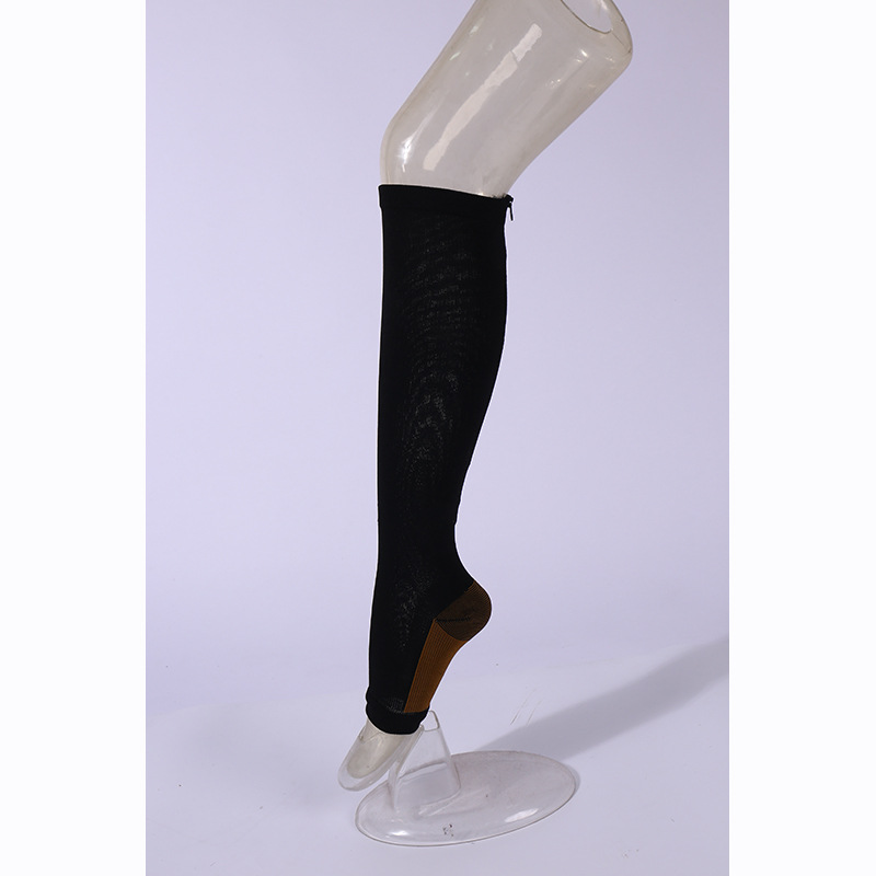 2025d 2025 Spring Summer New Zipper Compression Breathable Sweat-Absorbing Running Fashion Fitness Socks_voghion.com