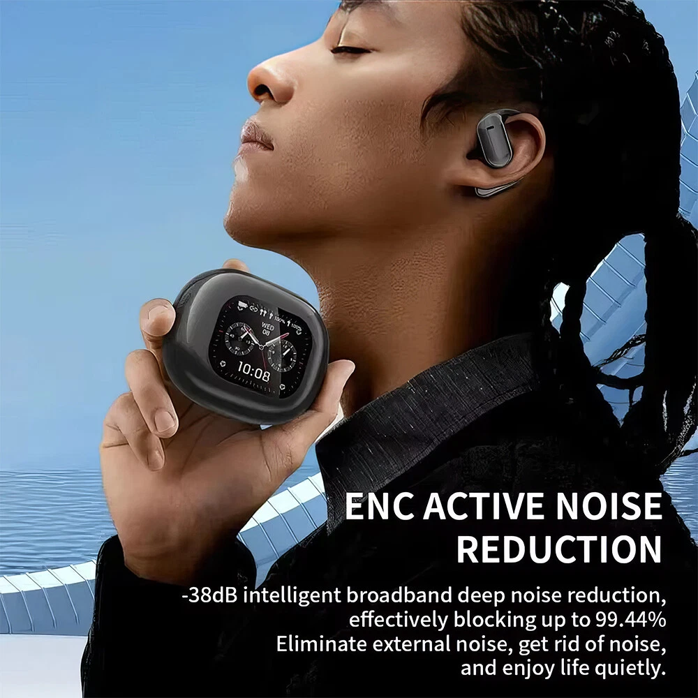 True Wireless Bone Conduction Headphones, OWS Open Ear Earphones With Earhooks_voghion.com