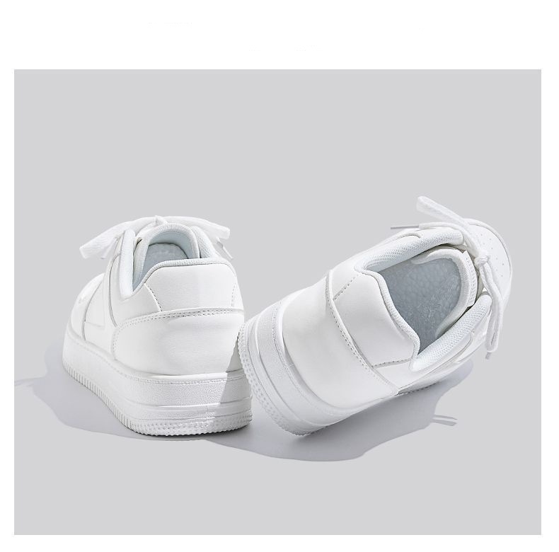 Zapatos Kolumb para hombre, tendencia de primavera, zapatos negros de tabla para hombre, nuevos zapatos negros de 2025, zapatos blancos Air Force No.1 con suela gruesa._voghion.com