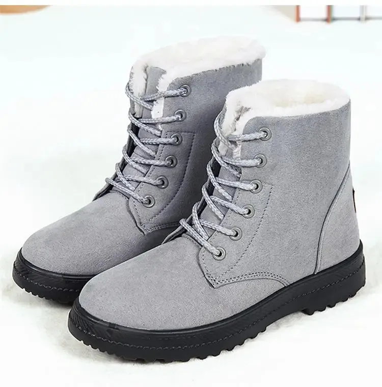 Snow Fashion Platform Donna 2025 Tendenza Mid High Donna Scarpe Invernali Stivali Botas Mujer 241024_voghion.com