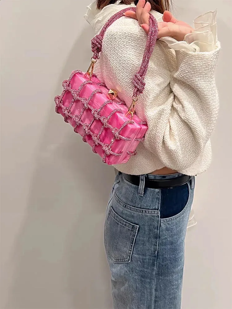 JIOMAY Geldbörsen für Damen, modische Handtaschen, Marbg, Abend-Clutch, vielseitige Party-Rhie-Tasche 240907_voghion.com