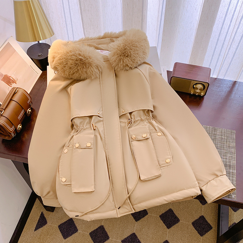 Vêtements pour femmes Parka grande taille en peluche et épaisse