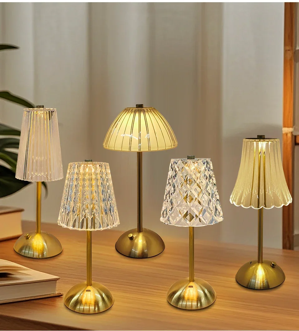 Touch Dimmable Wireless Table Lamp Rechargeable Portable Light_voghion.com