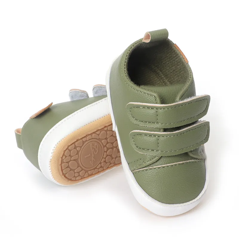 Cutefeet Baby Jungen Mädchen rutschfeste Gummisohle High Top PU Leder Sneakers Säuglings Lauflernschuhe Kleinkind Krippe Schuhe_voghion.com