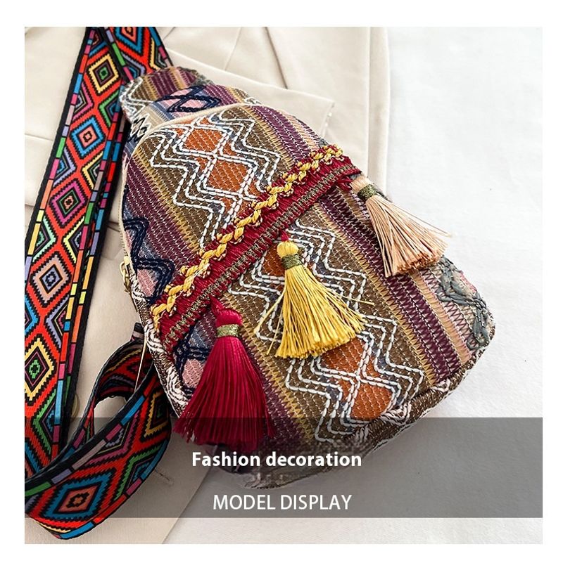 2024 New Trendy and Fashionable Single Shoulder Crossbody Popular on The Internet, Simple Ethnic Style Small Texture_voghion.com