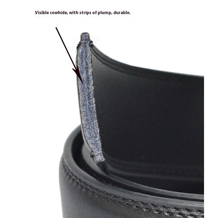 New Hot Selling Belt for Men's Imitation Needle Buckle Automatic Buckle Belt Size Three Good Leather Cowhide Belt_voghion.com