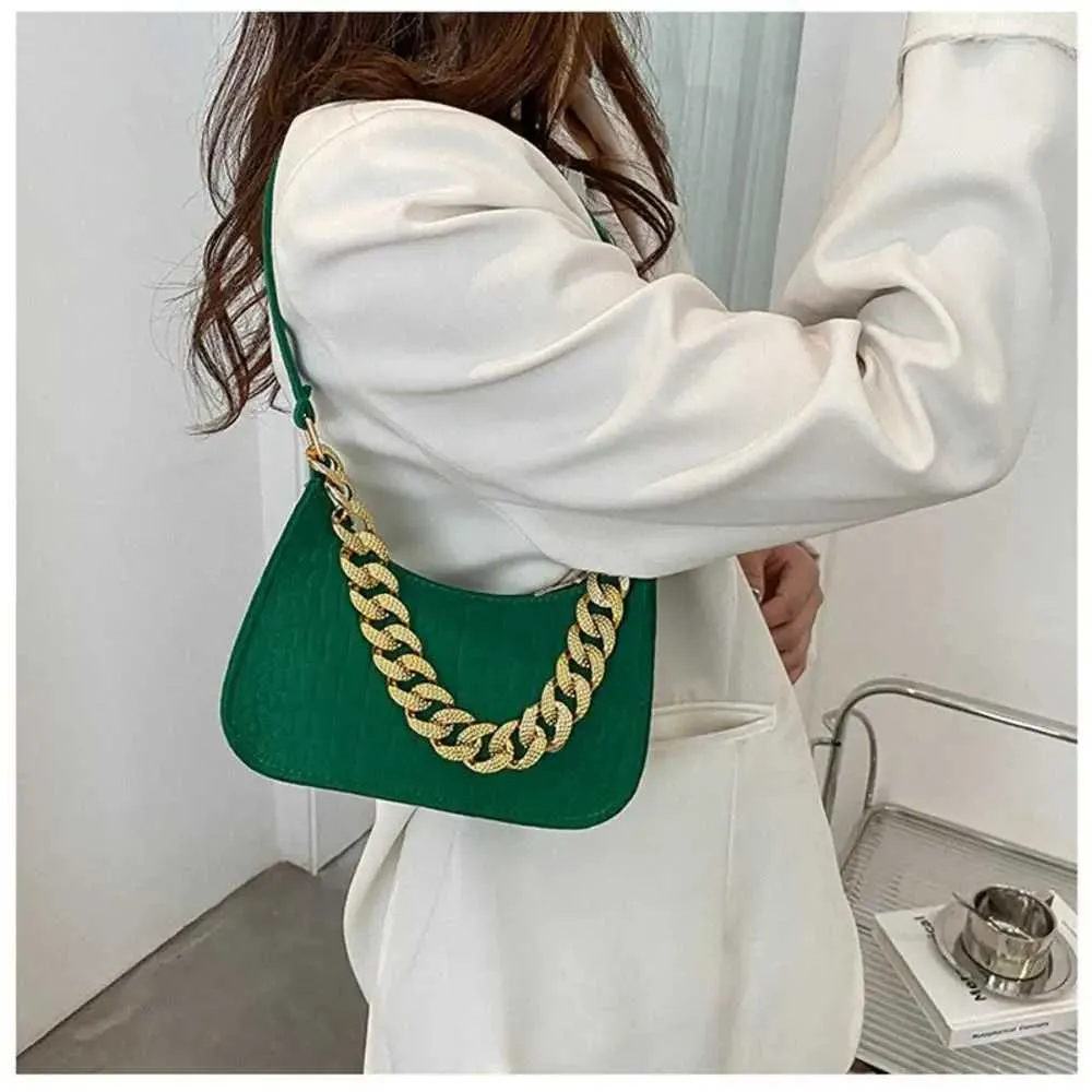 borsa a tracolla in metallo con catena estiva da ufficio, elegante, da donna, alla moda, nuova Y241123_voghion.com