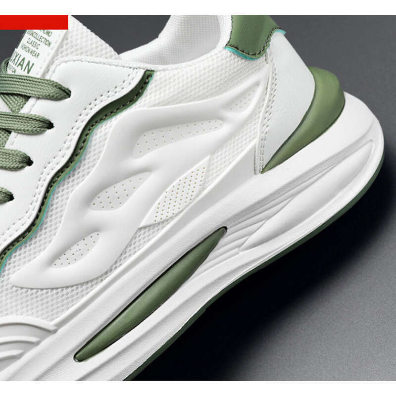 Scarpe estive nuove traspiranti in rete bianche da uomo, versione coreana, versatili, sportive, casual, alla moda, da papà_voghion.com