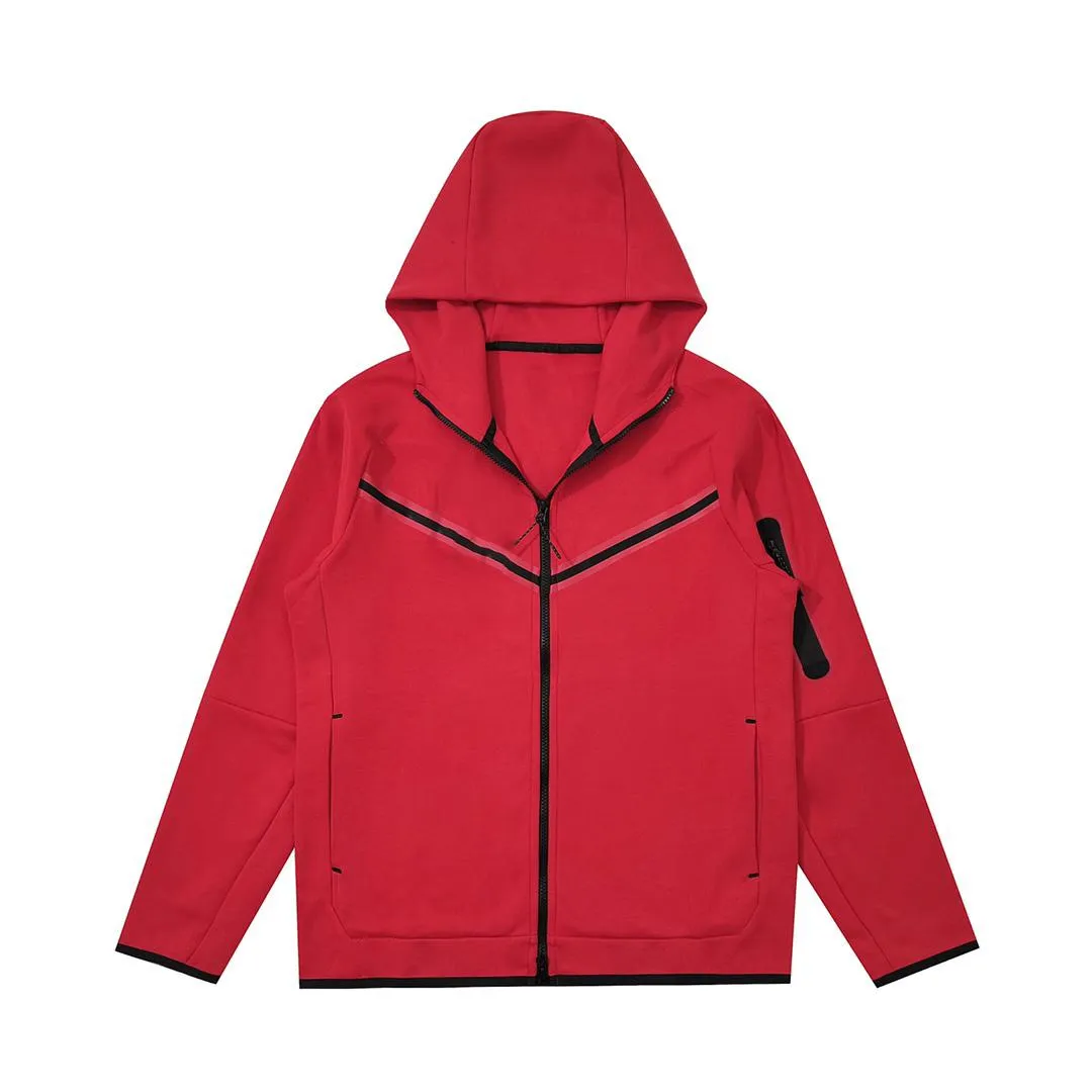 2024 Tech Fleece Hoodies Full Zip Hood Sport Männer Frau Designer Trainingsanzug Hosen Hoodie Klassisch Schwarz Grau Mode Lose_voghion.com
