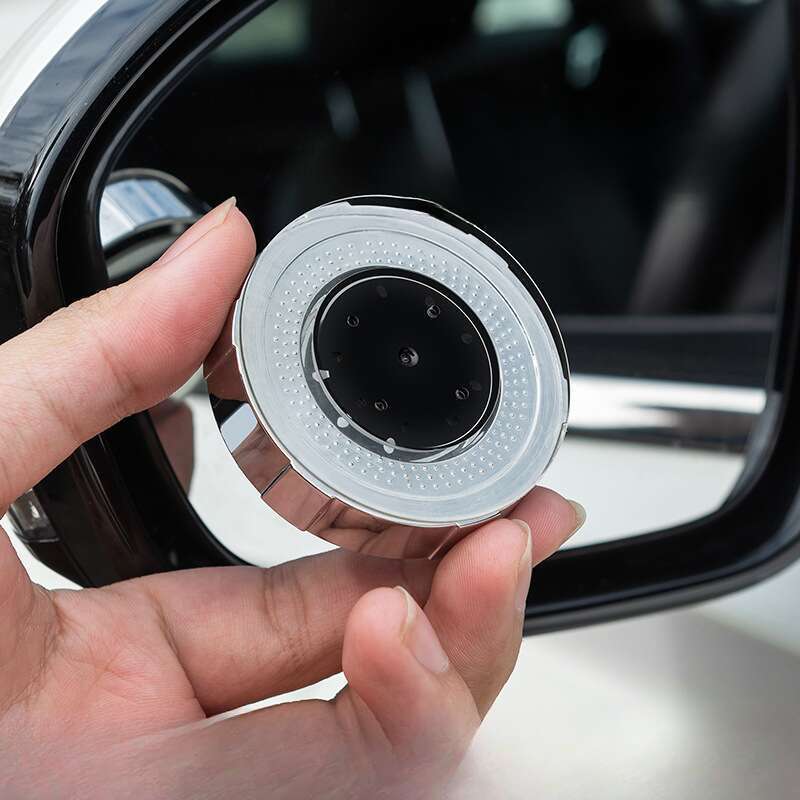 Araba Dikiz Aynası Vakumlu Tip Küçük Dairesel Ayna, Arabaya Monte Edilen Ters 360 Derece Destekli Ultra Net Yansıma_voghion.com