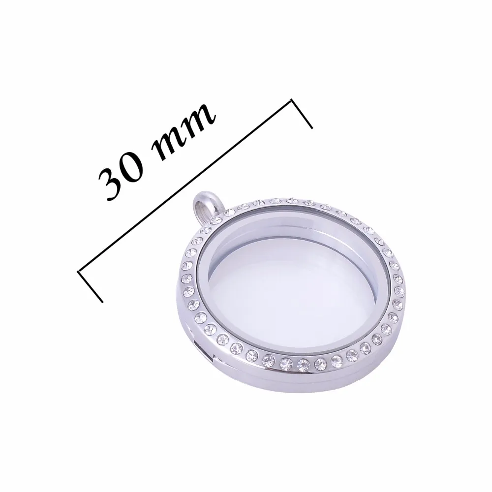 Pendant Necklaces Jewelry Gift For Mom Mother Is The World Engraved Magnetic Floating Locket Birthstones Charm Necklace_voghion.com
