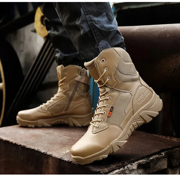 High Quality Leather for Men Bot Boots Bots Shoes Waterproof 240628_voghion.com