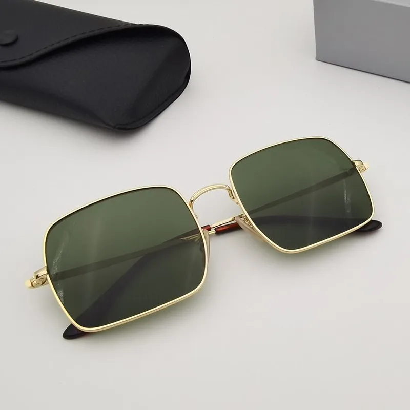 Modische Sonnenbrille Mit Eckigem Metallrahmen Für Damen Herren_voghion.com