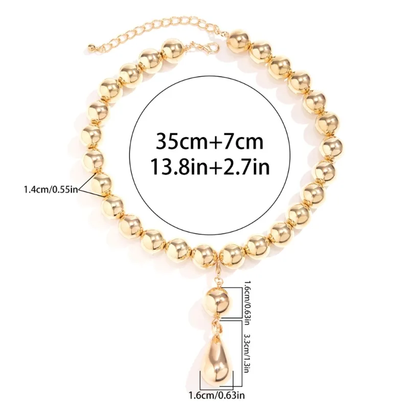 Colliers pendentifs Collier goutte d'eau Perles délicates Accessoire à la mode 634D_voghion.com