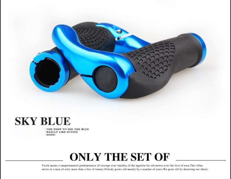 【 90% Positive Review Rate 】 Bicycle Mountain Bike Dead Fly Aluminum Alloy Lock Rubber Anti Slip Handlebar Cover Riding_voghion.com