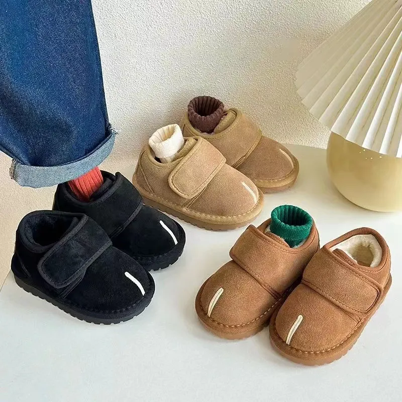 Kids Winter Snow Warm Plush Toddler Shoes Children Boys Girls Anti-slip Rubber Sole Baby Sneakers Infant Boots Sizes_desvips.com
