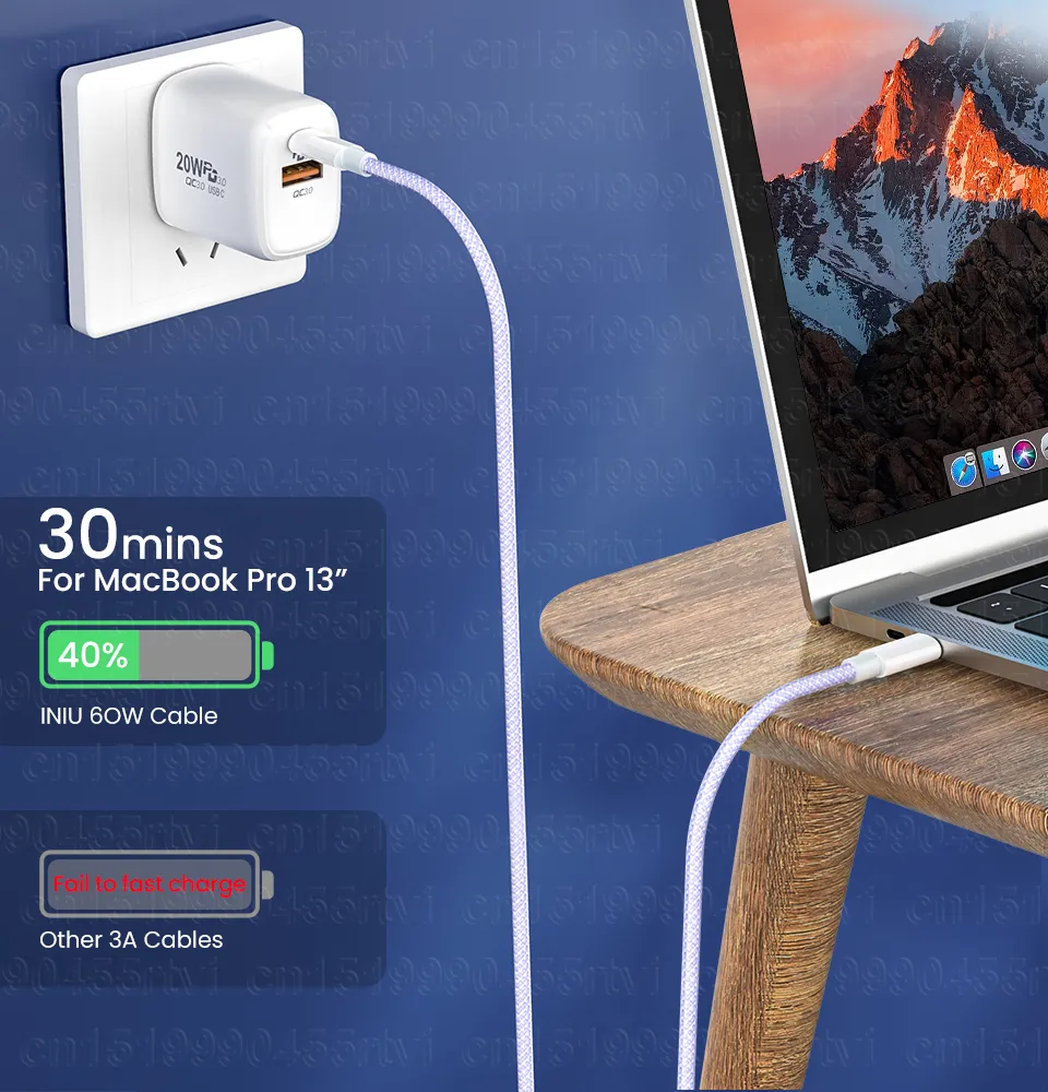 Cable de datos de carga rápida tipo C de 3 A, 60 W, 480 Mbps, OD3.8, para iPhone 15, iPhone 12 Pro, iPhone 12 Pro Max, iPhone 12 Mini, iPhone 12 Pro Max, iPhone 12 Mini_voghion.com