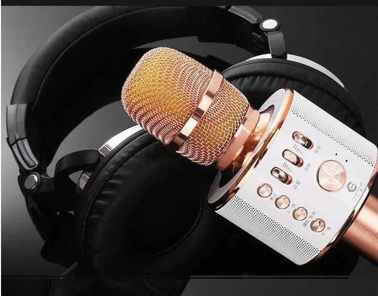K38 4 Colors For Wireless Bluetooth Karaoke Microphone Handheld KTV Home Mic Speaker Player Professional Microphones_voghion.com