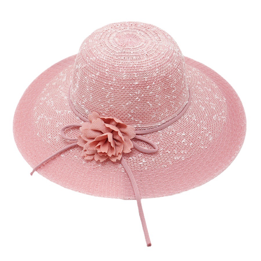 Korean Version Of Beach Big Brimmed Straw Women In Summer Scenic Spots, Cool For Vacation, Sun Protection, Sunshade Hat,_voghion.com